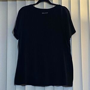 Ava & Viv XL Black Tee T-Shirt Top women's